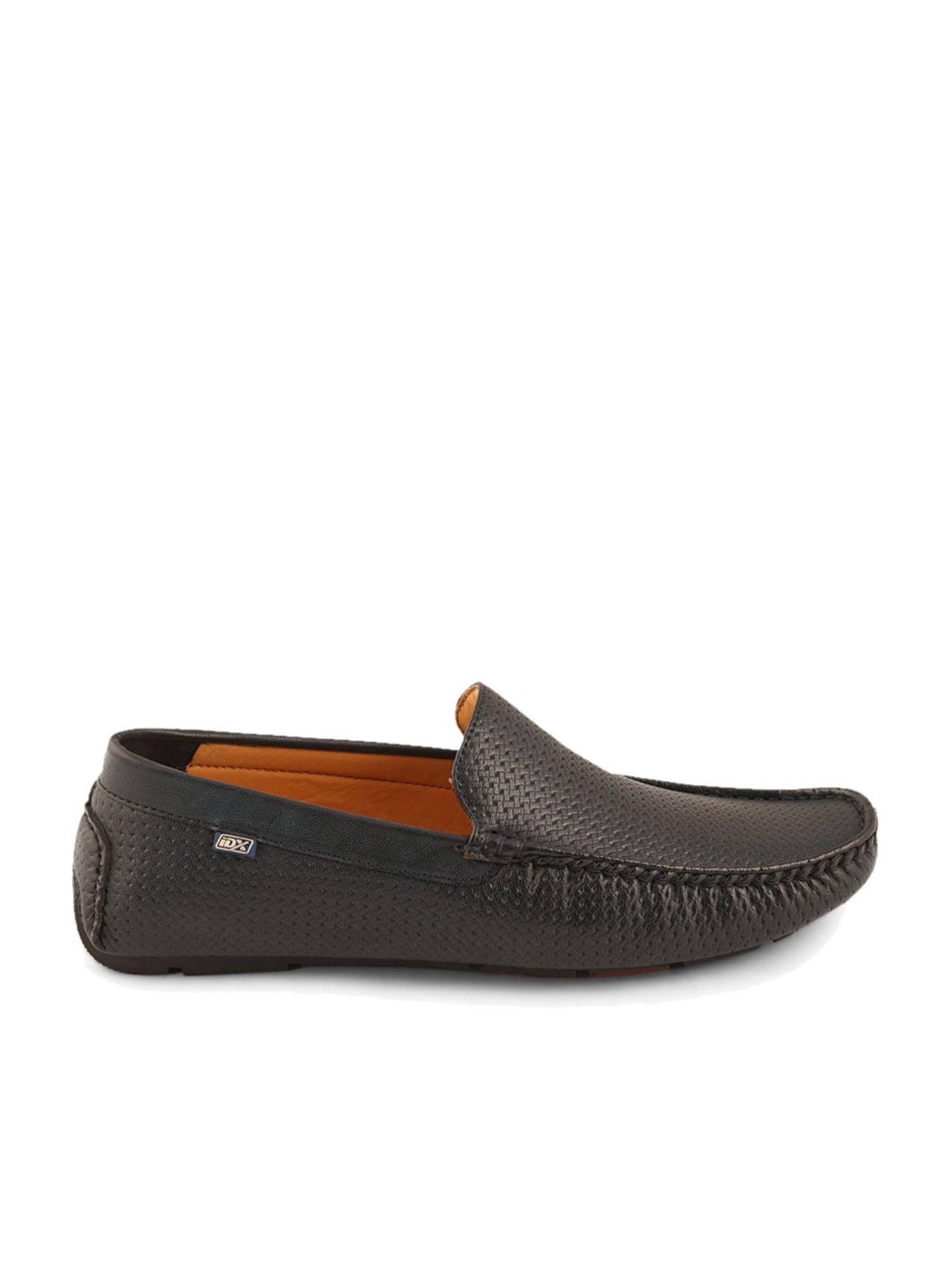 ID Men's Black Casual Loafers