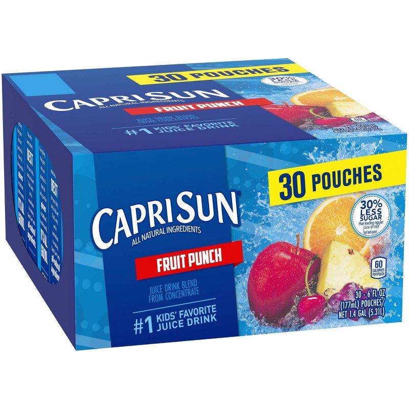 Capri Sun Fruit Punch Value Pack - 30pk/6 fl oz Pouches
