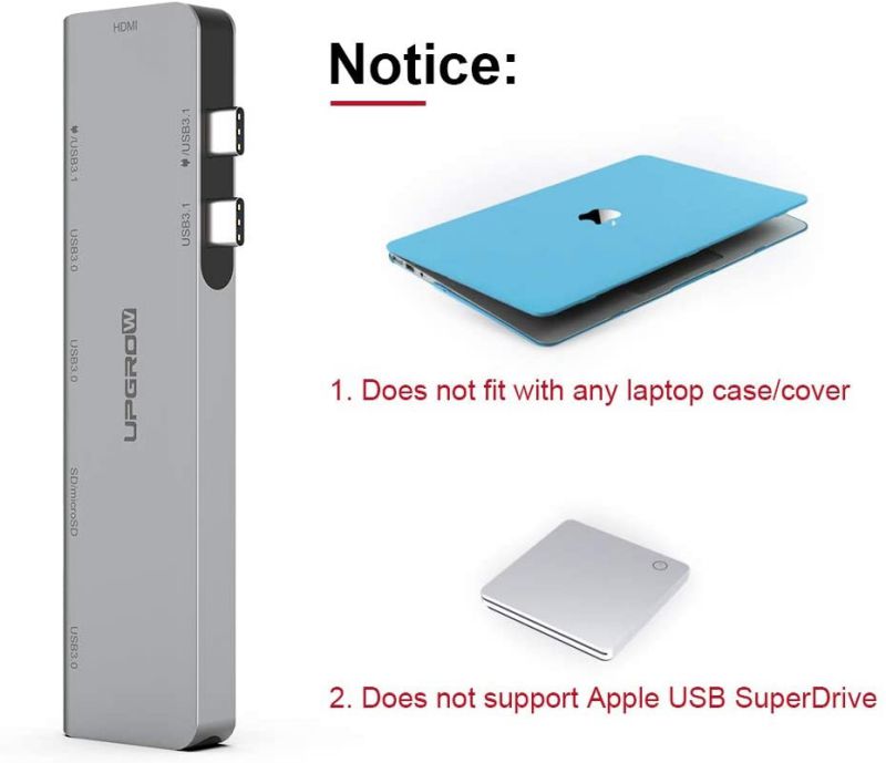 USB C Hub,Type C Hub Adapter, MacBook Pro Accessories with 3 USB 3.0 Ports, 4K@30Hz HDMI,TF/SD Card Reader, USB-C PD Docking for MacBook Pro 13? 15? 16?2017-2020 & MacBook Air 2020/2019/2018