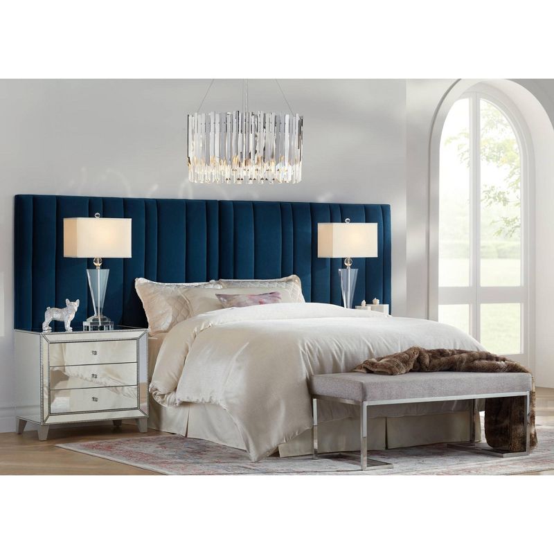 Studio 55D Rover 8" High Electroplated Silver Bulldog Sculpture