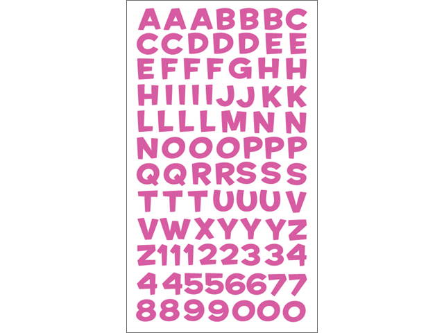 Sticko Alphabet Stickers-Funhouse Pink Metallic