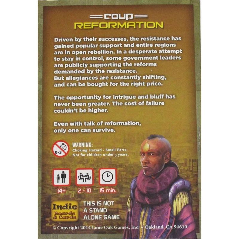 Coup Reformation Expansion Card Game