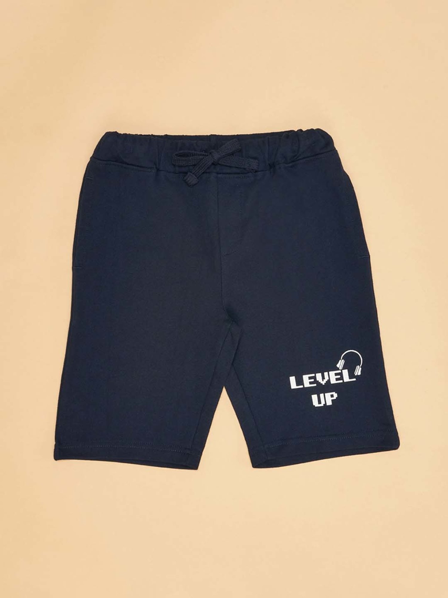 YU by Pantaloons Boys Navy Printed Shorts