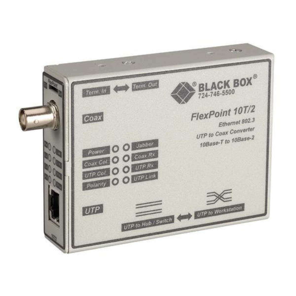 Black Box FlexPoint 10BASE-T to BNC Media Converter