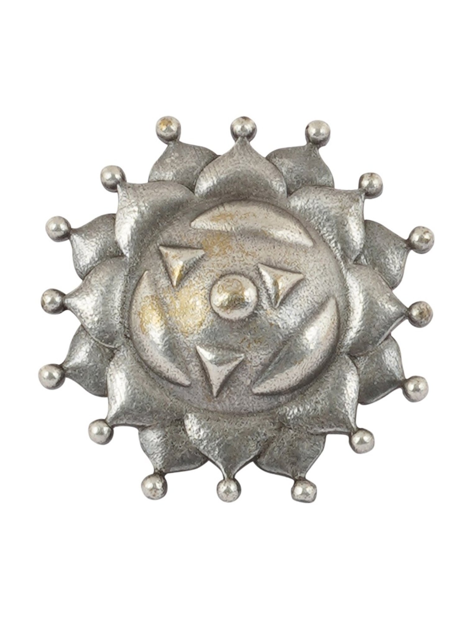 Teejh Ethnic Naazni Silver Oxidized Rings for Women