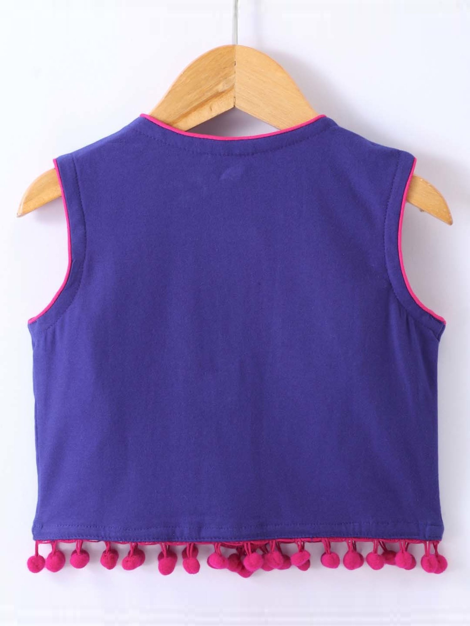 TWISHA Kids Blue Cotton Regular Fit Top Set