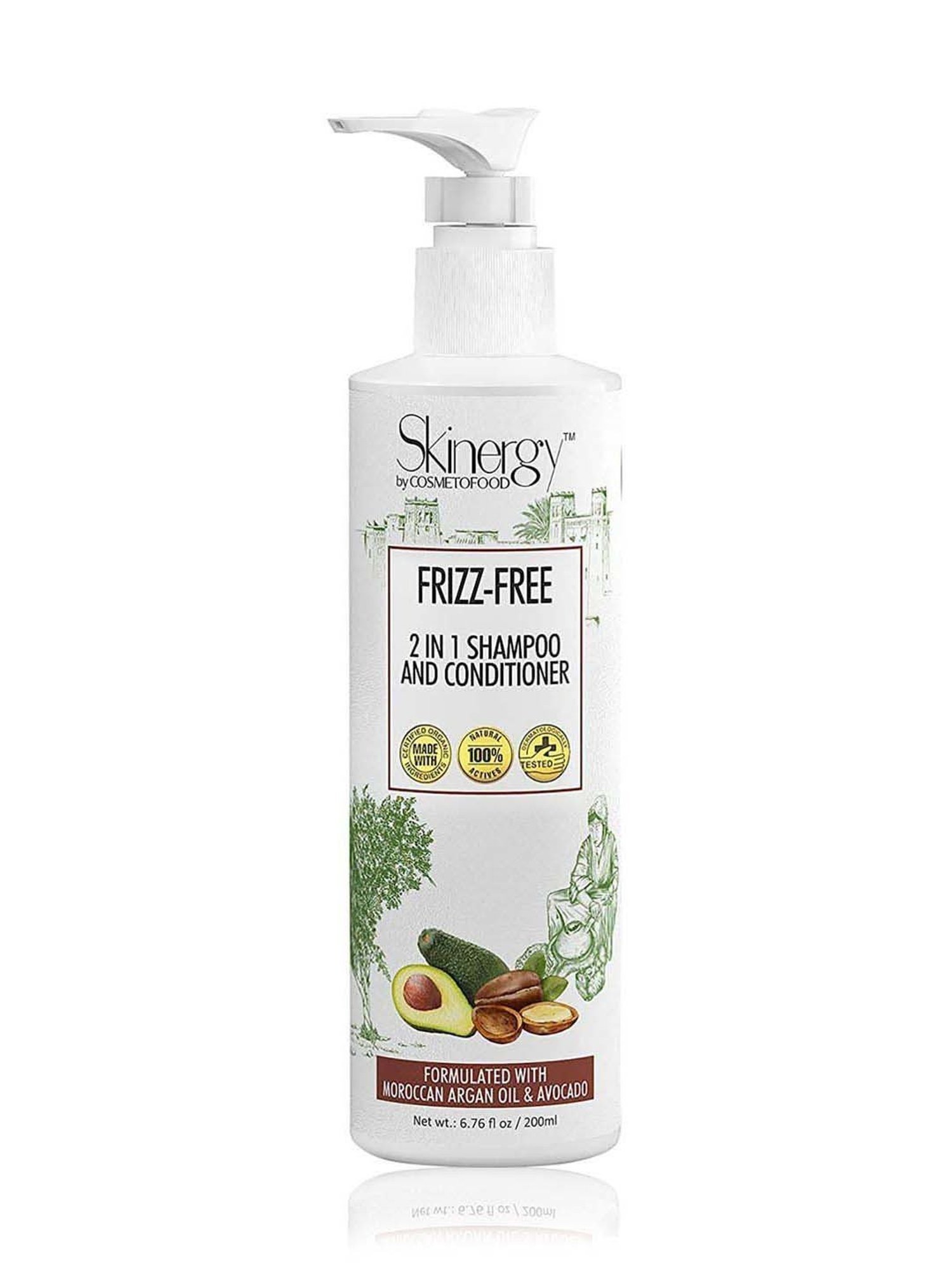 Cosmetofood Skinergy Frizz Free 2in1 Shampoo & Conditioner - 200 ml