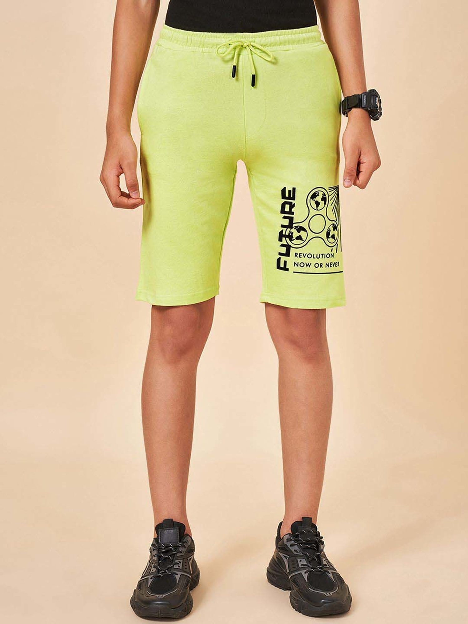 Coolsters by Pantaloons Kids Sulphur Spring Cotton Graphic Shorts