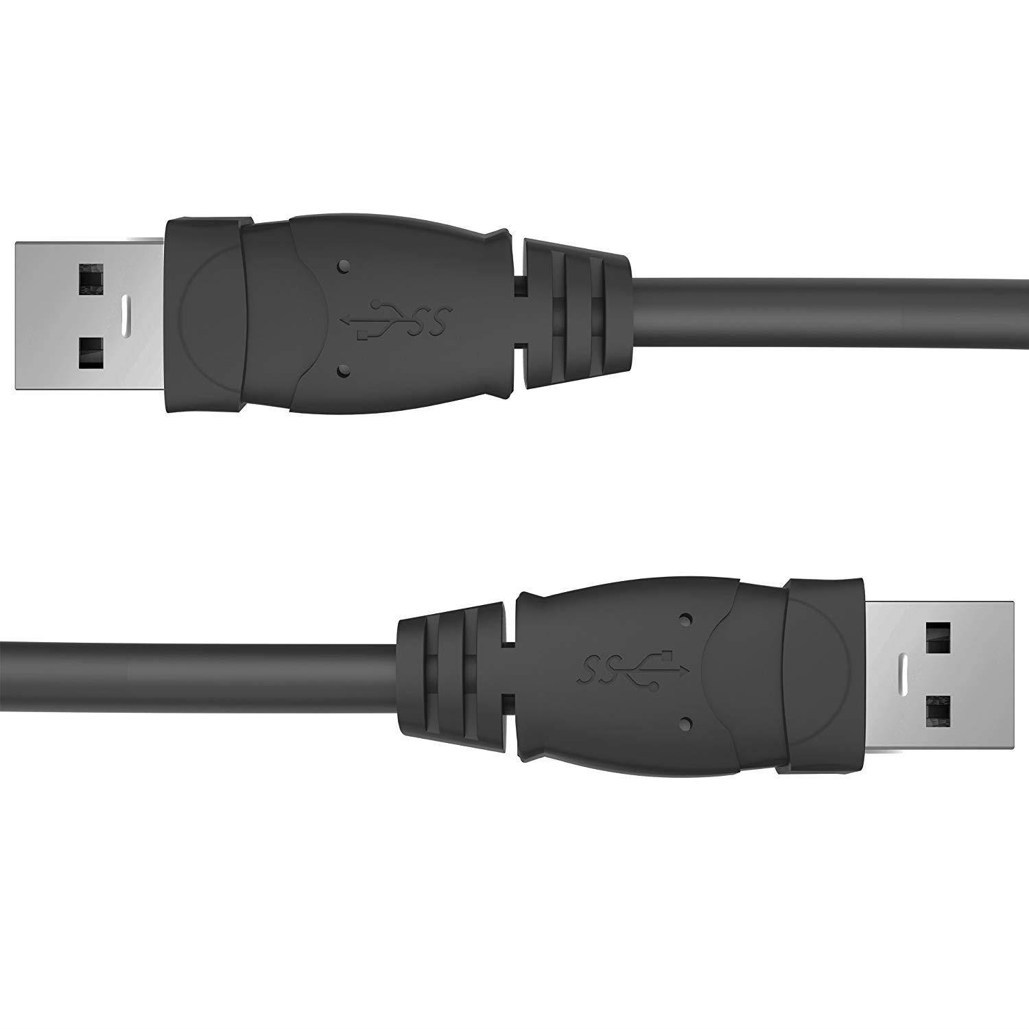 Mediabridge USB 3.0 - USB Cable (4 Feet) - SuperSpeed A Male to A Male