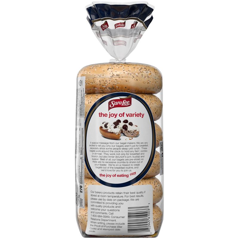 Sara Lee Everything Bagels - 20oz/6ct