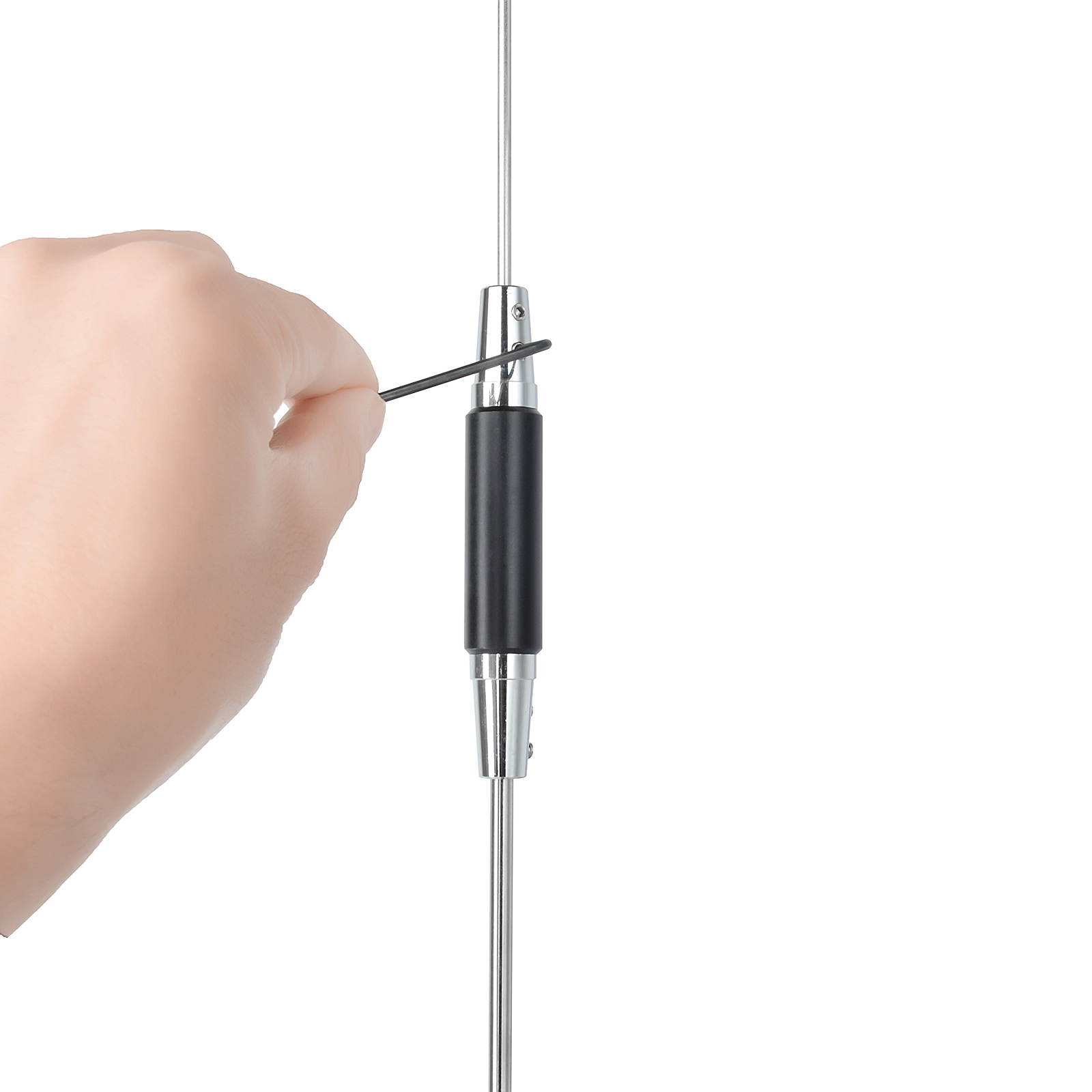 HYS 1.8-36Mhz (160meter to 8meter) 50.7inch 120W Stainless Steel CB Mobile Base Antenna with PL259(UHF-Male) Connector for Yaesu Motorola Midland Icom Ham Mobile Radio Transceiver