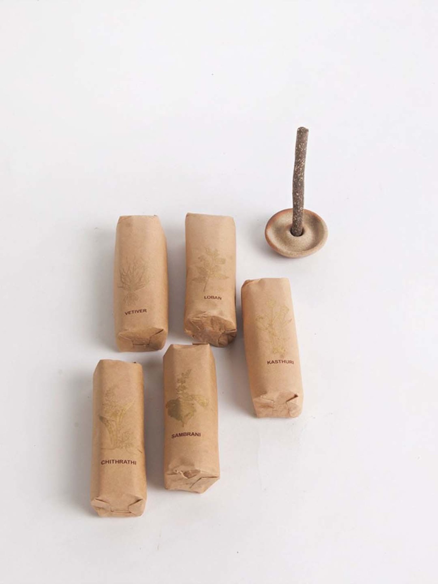 Fabindia Home Standalone Brown Wood Incense Dhoops - Set of 51