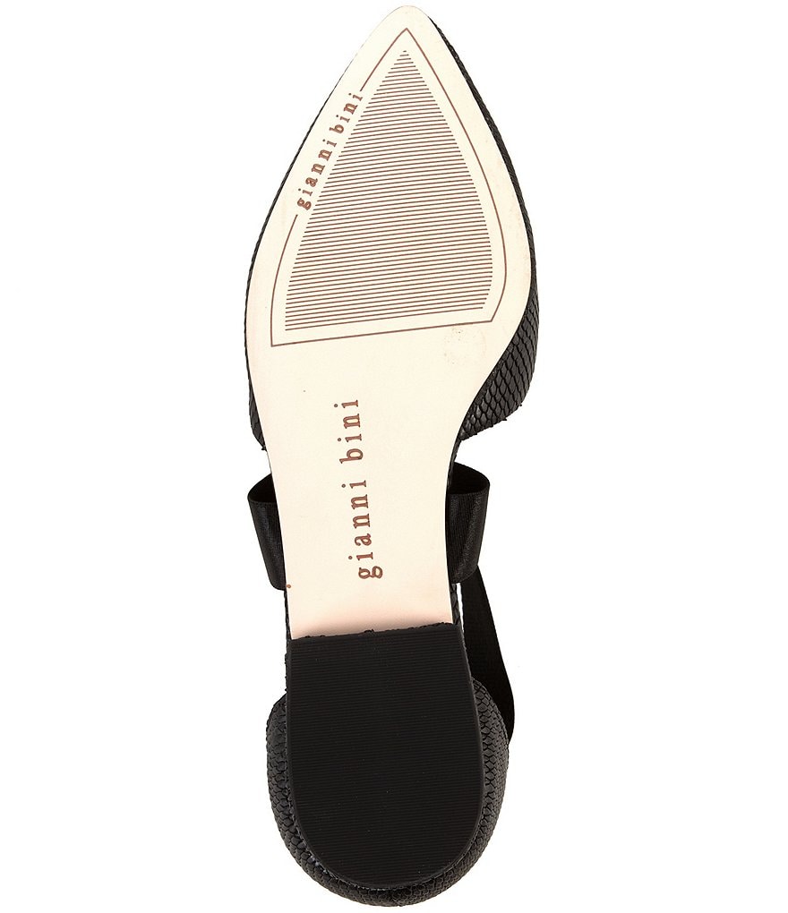 Gianni Bini Bastinaa Embossed Pointed Toe Woven Ballet Flats