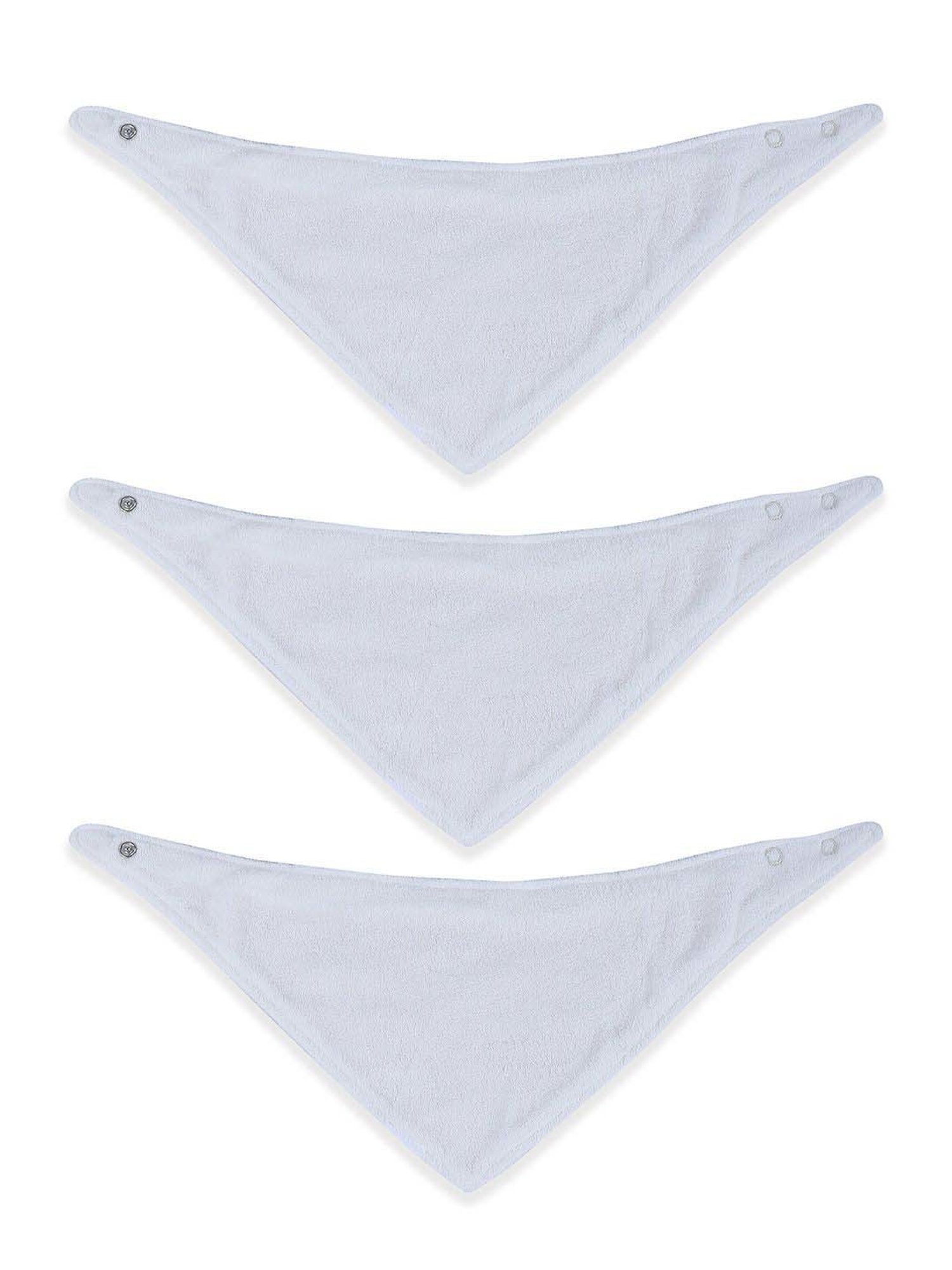 Baby Moo Kids White & Black Cotton Printed Bib (Pack of 3)