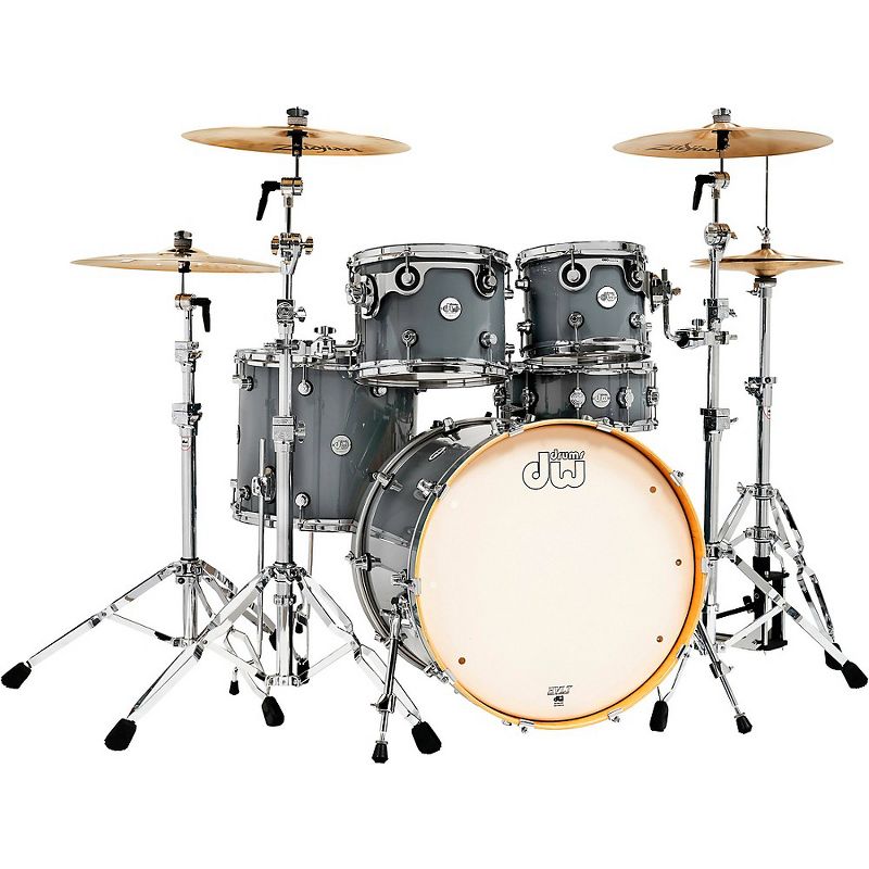 DW Design Series 5-Piece Lacquer Shell Pack Steel Gray
