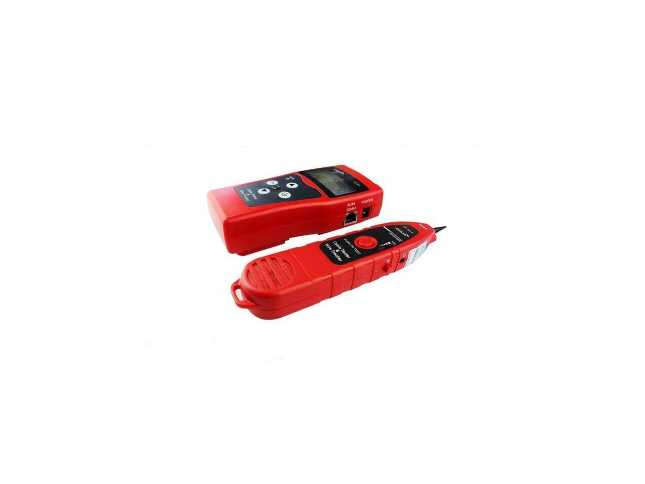 NOYAFA NF-388 Multipurpose Network LAN Phone Audio Cable Tester Hub blink for locating network port by  the flashing port light on Hub / Switch with 8 Far-end Passive Test Jacks