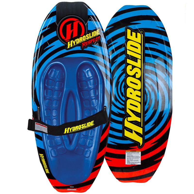 Hydroslide Respect Feathercore 52 Inch Tow Behind Kneeboard + 75-Foot Tow Rope