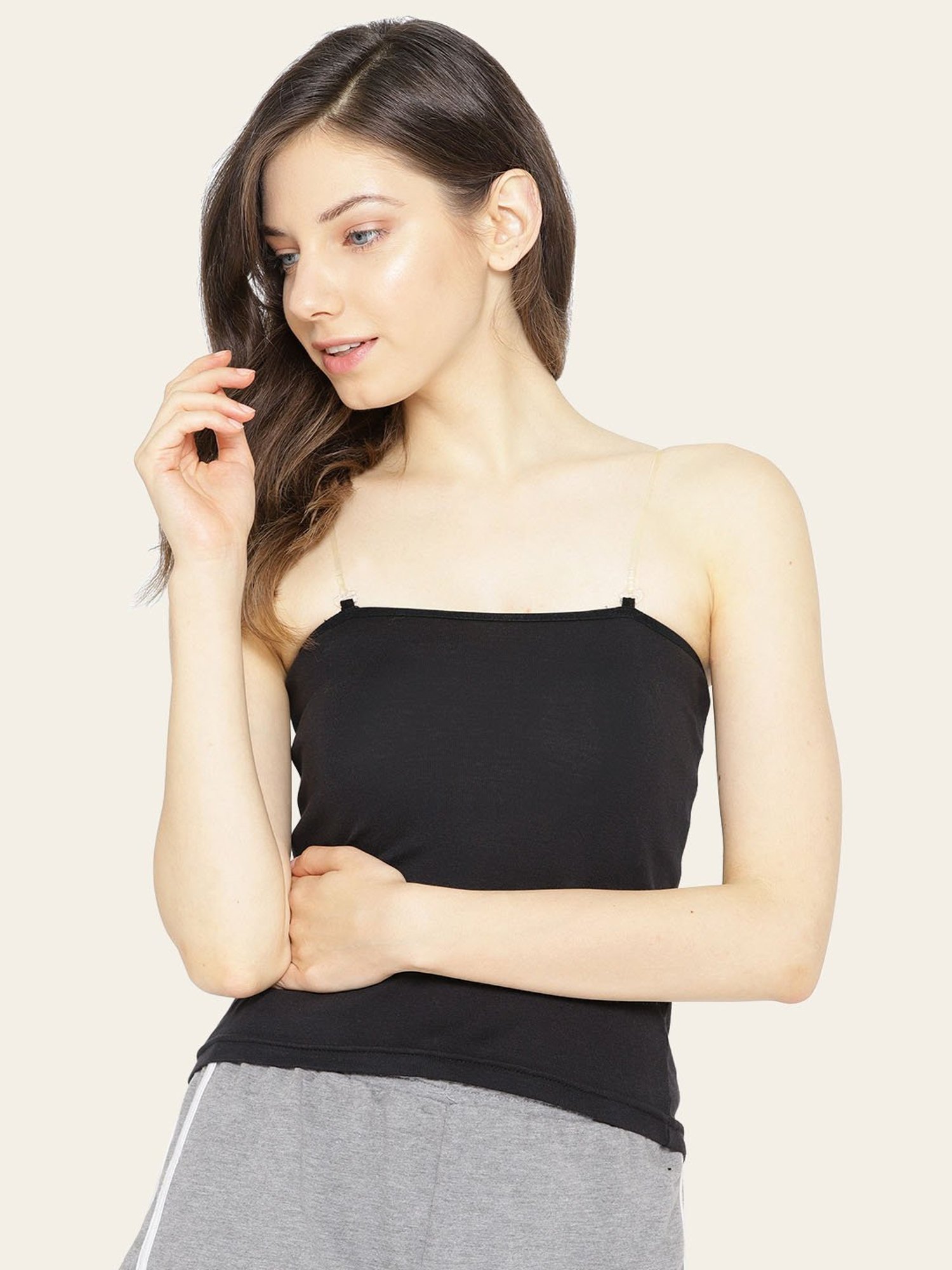 Lady Lyka Multicolor Cotton Camisole (Pack of 2)