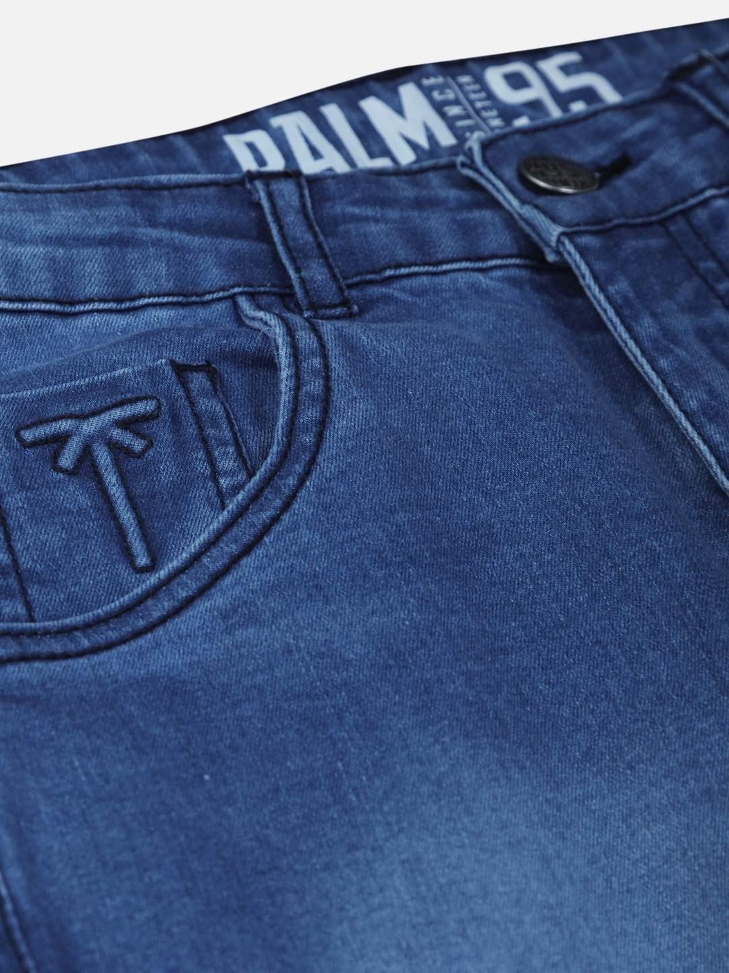 Palm Tree Boys Blue Washed Jeans