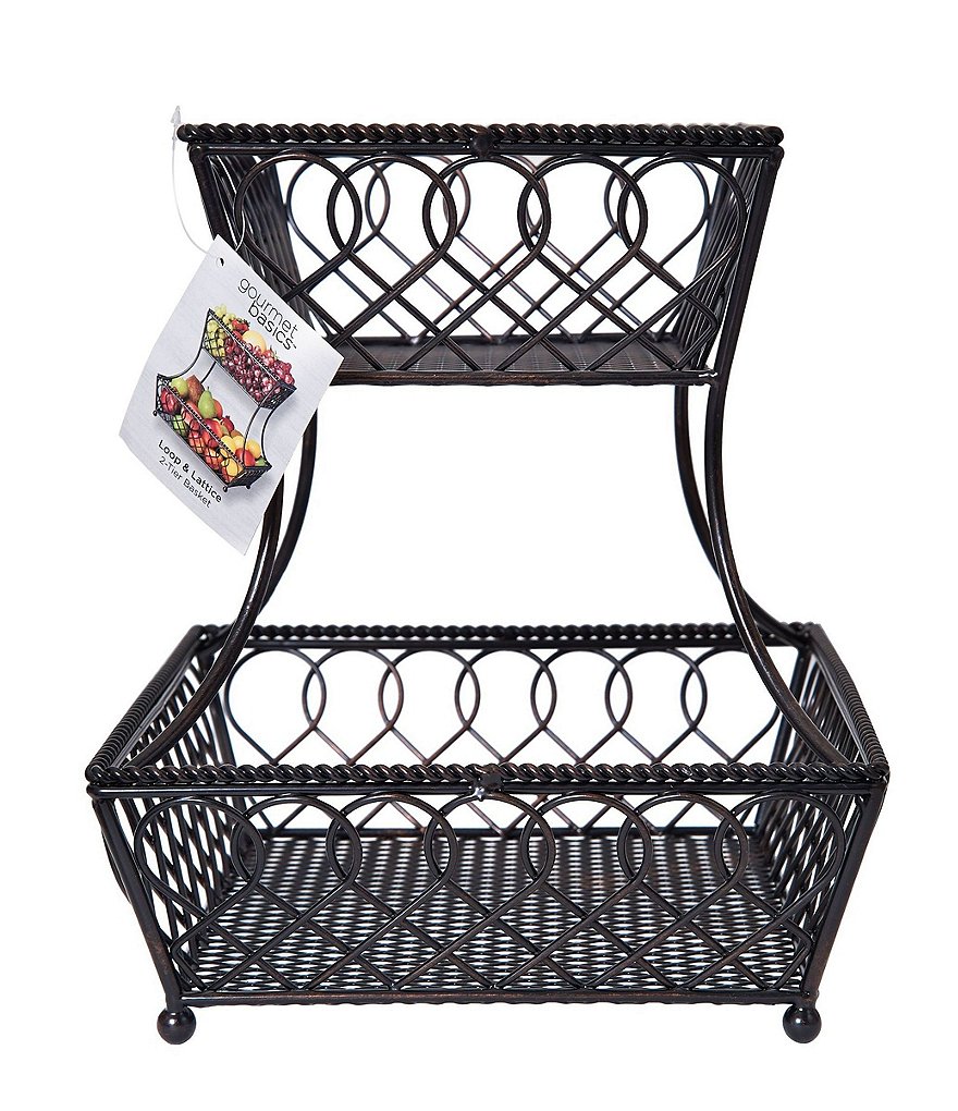 Gourmet Basics by Mikasa Avilla Picnic Plate Napkin and Flatware Storage Caddy with Paper Towel Holder