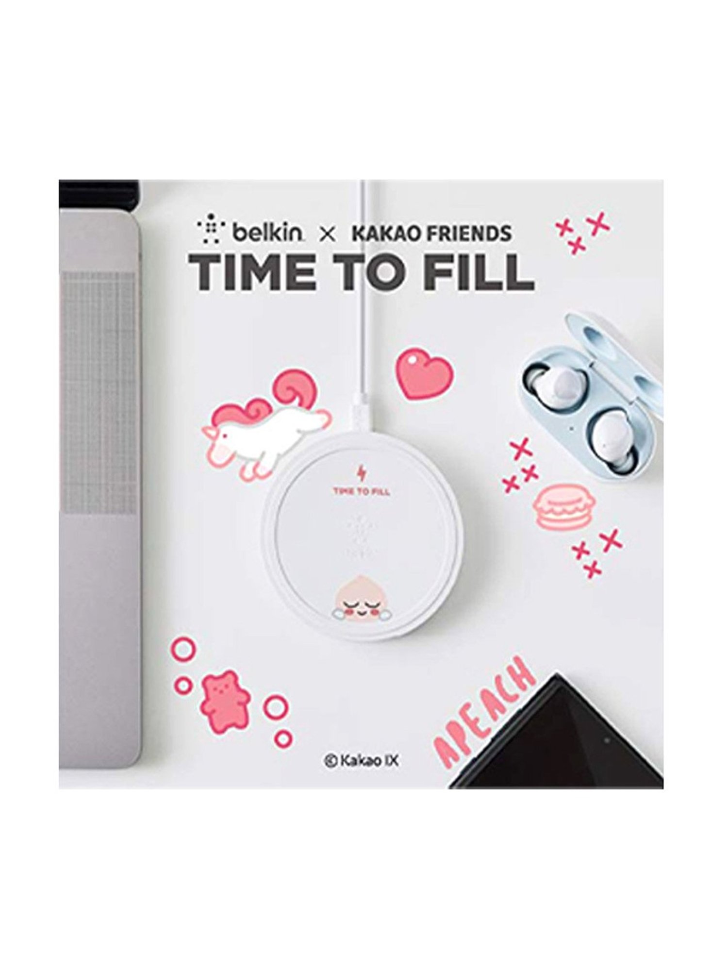 Belkin Kakao 10W Fast Wireless Charging Pad (White)