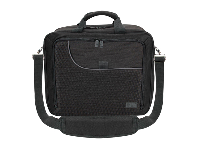 USA GEAR Console Carrying Case - Xbox and PlayStation Travel Bag. Water Resistant Exterior and Customizable Interior - Black