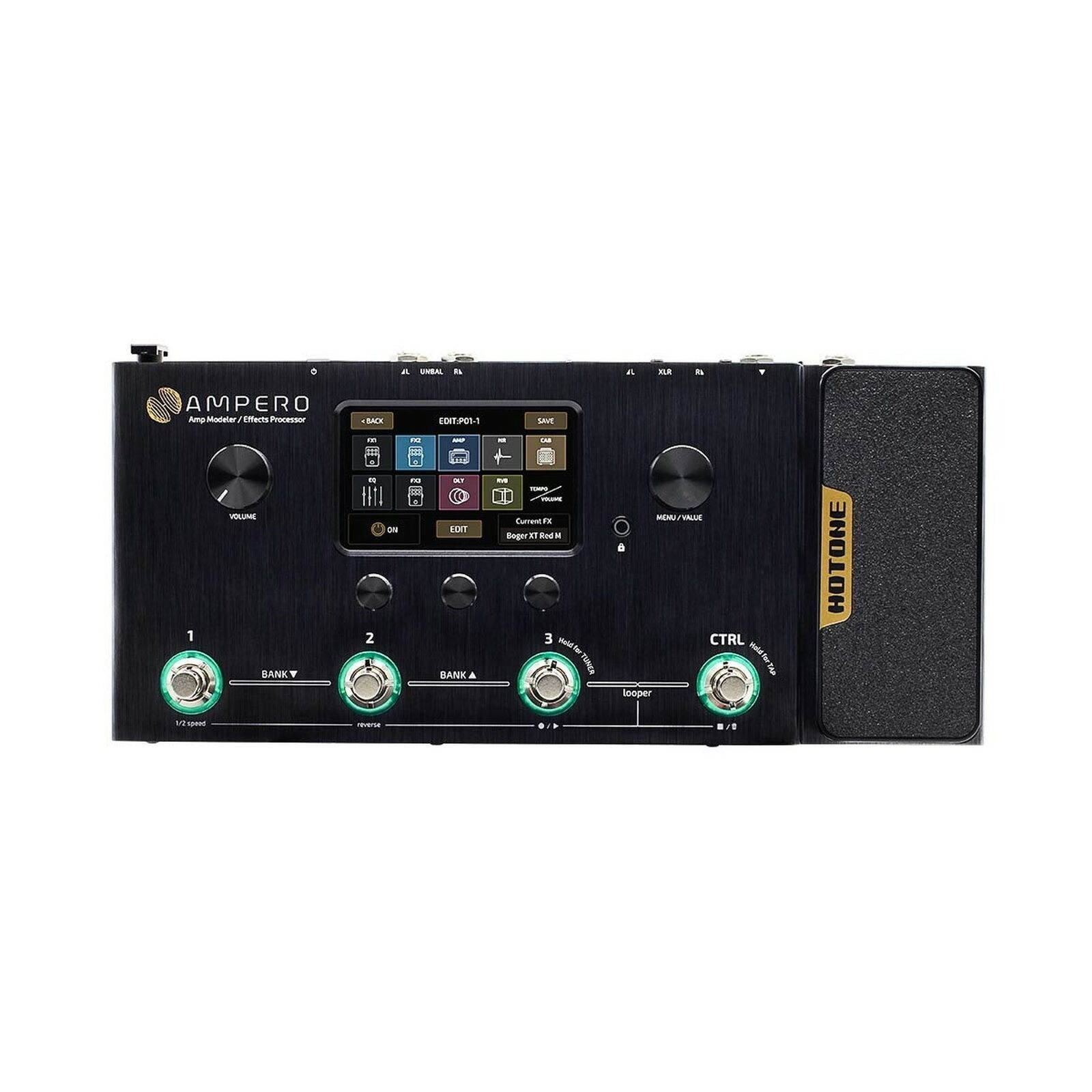 Hotone Ampero MP-100 Guitar Bass Amp Modeling IR Cabinets Simulation Multi La...