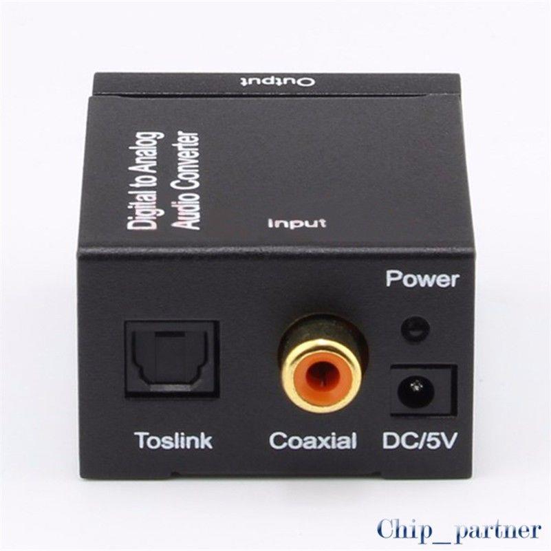 Digital to Analog Coaxial Optical Fiber 3.5mm Audio Converter RCA & Toslink
