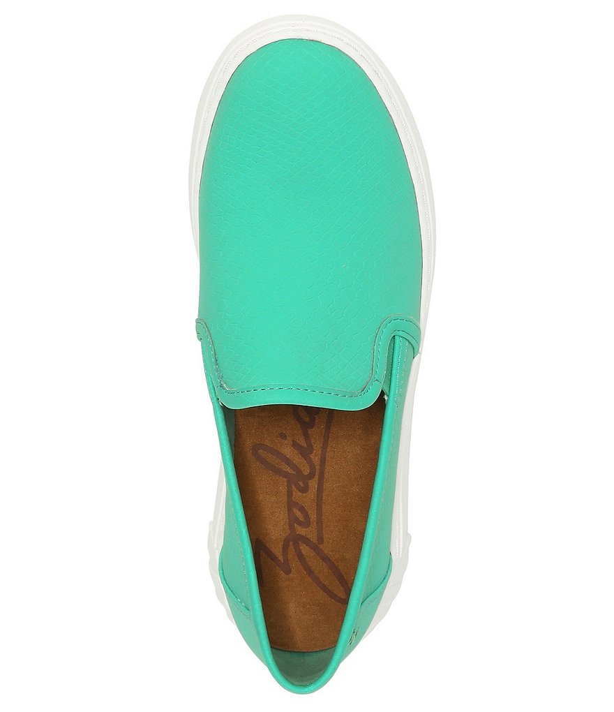 Zodiac Benson Snake Embossed Slip-On Platform Sneakers