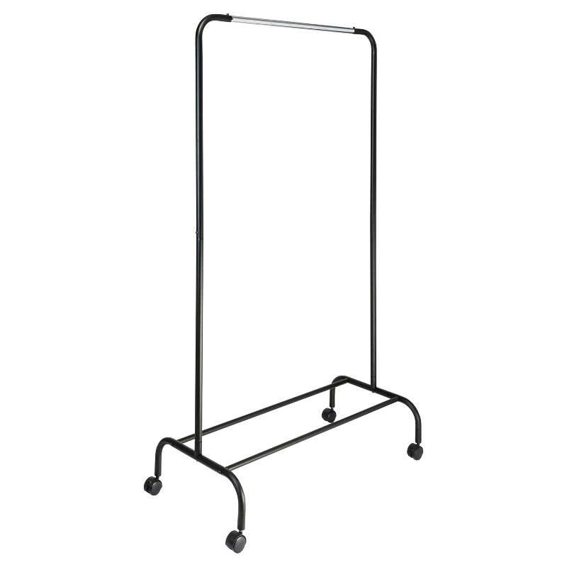 Single Bar Garment Rack Black/Silver - Room Essentials™