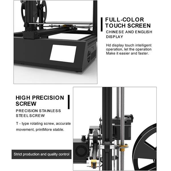 Greatlizard M18Pro 3.5 Inch Touch Screen Desktop 3D Printer Aluminum Heated Bed Auto Feeding Auto-leveling 3D Printer