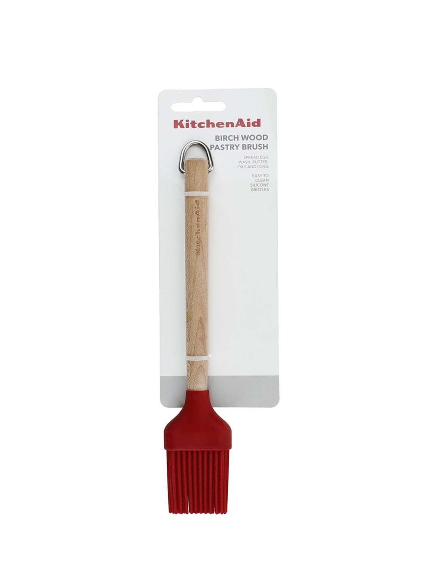 KitchenAid Red Medium Birchwood Pastry Brush