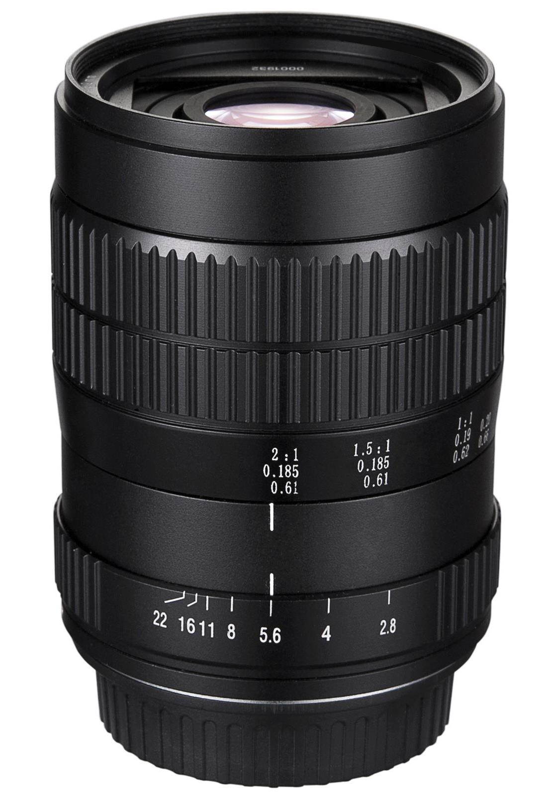 Oshiro 60mm f/2.8 2:1 LD UNC Ultra-Macro Lens for Olympus OM-D E-M1, E-M5, E-M10, PEN E-PL7, E-P5, E-PL5, E-PM2, E-P1, E-P2, E-PL1, E-PL2 and other Micro Four Thirds Digital Cameras (EOS-M43 Adapter)