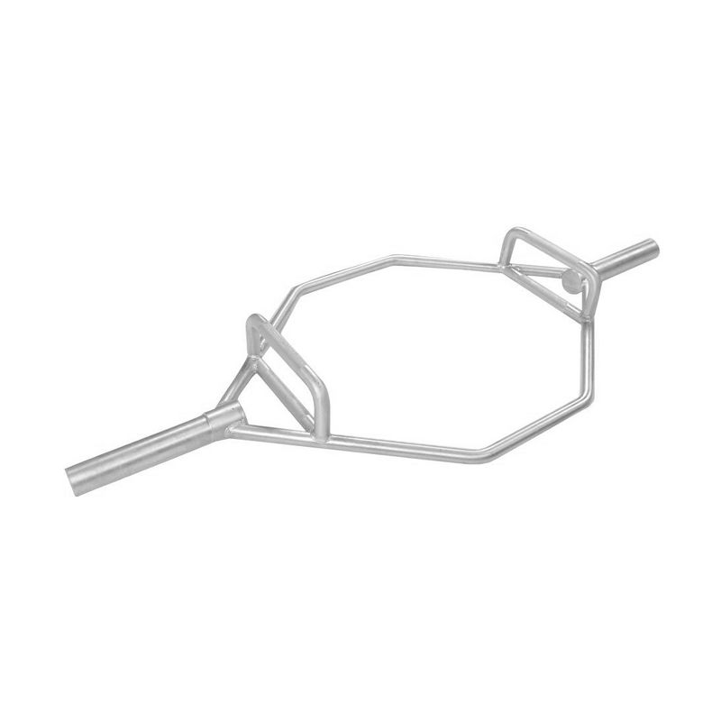 Power Systems 61858 Gym Equipment Squats Deadlift Power Pull Hex Bar with 2 Handle Options