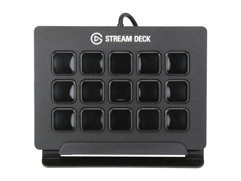 Elgato Stream Deck - Live Content Creation Controller with 15 Customizable LCD Keys, Adjustable Stand, for Windows 10 and macOS 10.11 or Later