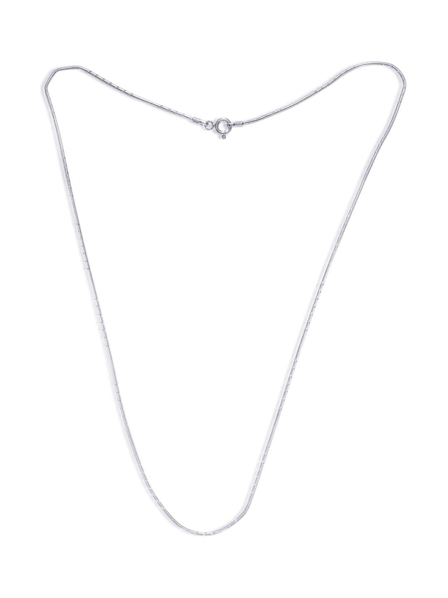 Taraash 92.5 Sterling Silver Chain for Women