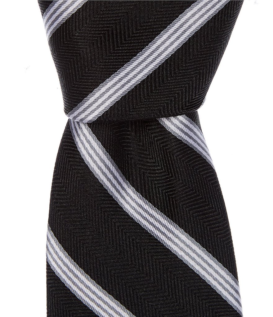 Class Club Gold Label Boys 50#double; Textured Stripe Tie