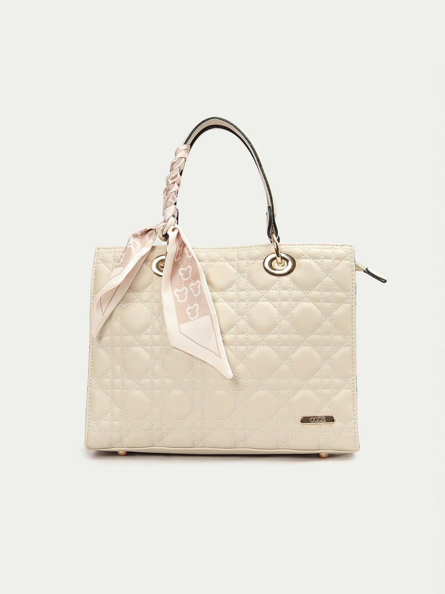 ZOUK Kashmir Blooms Classic Multicolor Printed Medium Handbag