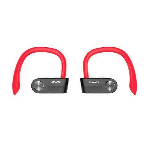 AWEI T2 Wireless Bluetooth Earphone TWS Stereo Headset Cordless Ecouteur for Phone Auriculares With Microphone Bluetooth V4.2 (Red)