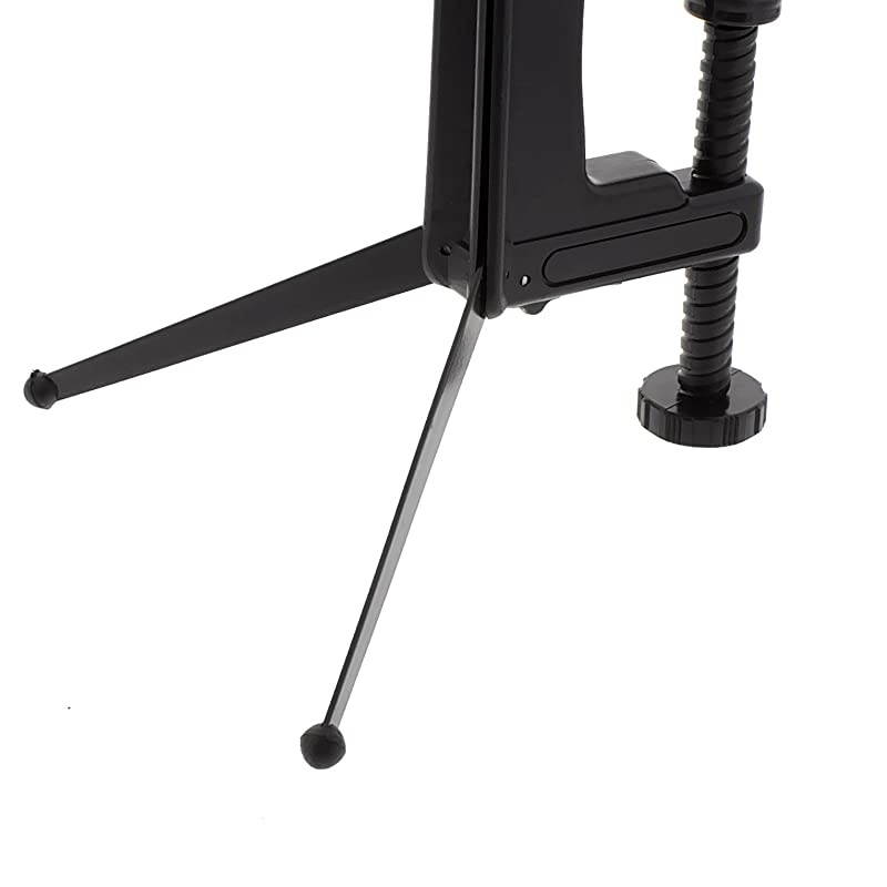 Heavy Duty CClamp Vise Tabletop Clamp and Tripod with Double Ball Head for Slave Flash Cameras Camcorders