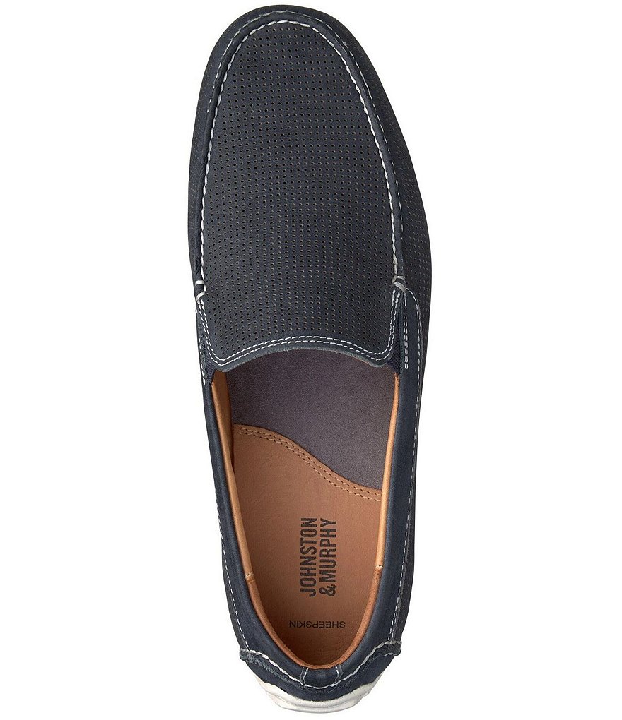 Johnston & Murphy Men's Cort Perforated Venetian Loafers