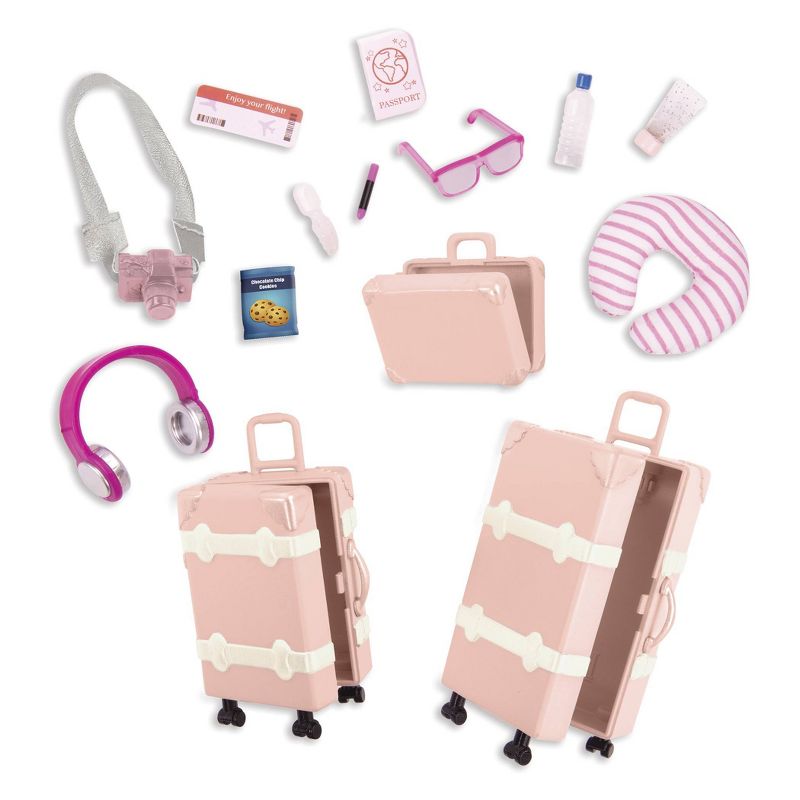 Lori Doll with Luggage Set & Travel Accessories