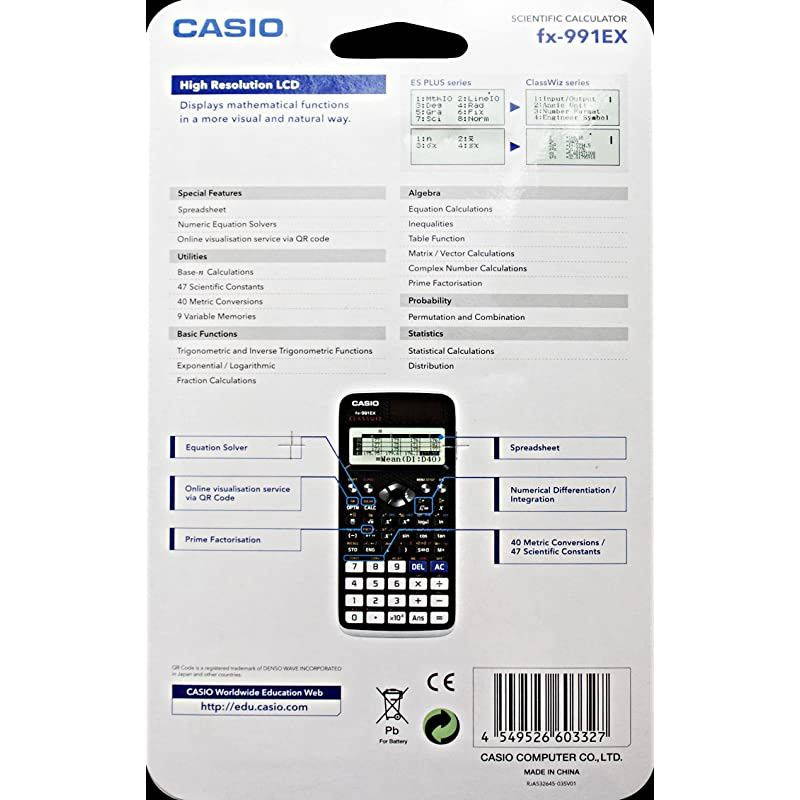 FX991EX Advanced EngineeringScientific Calculator UK Version