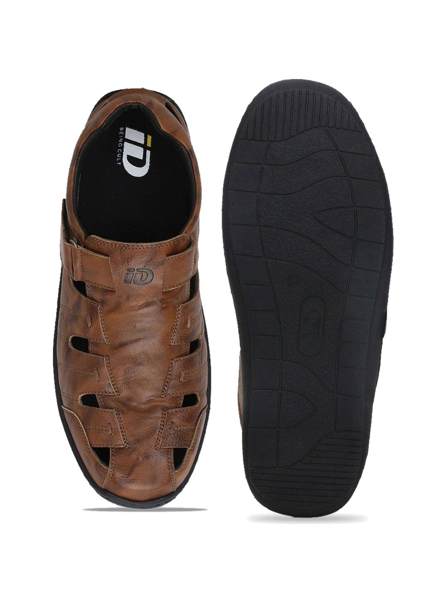 ID Men's Tan Fisherman Sandals