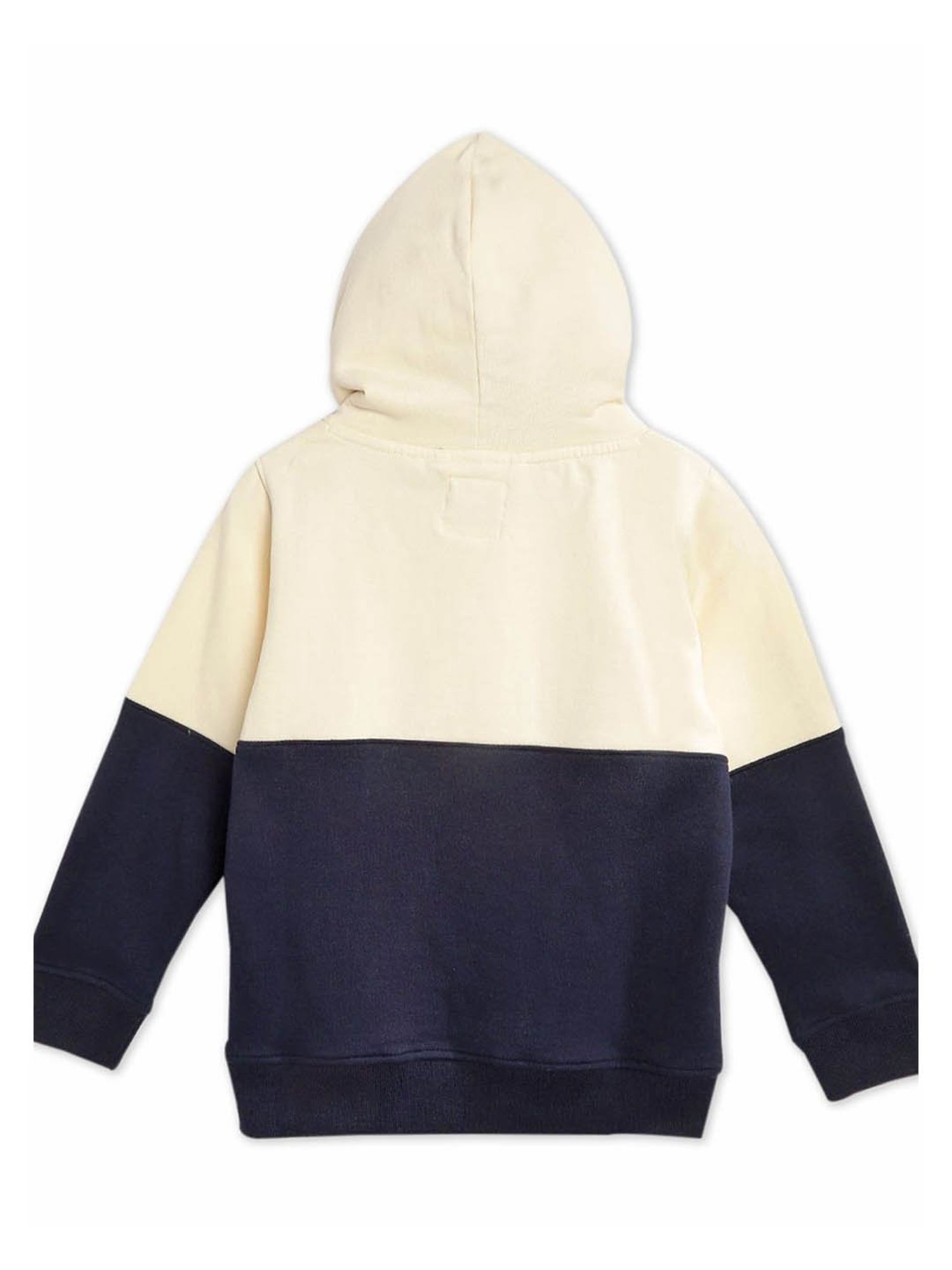 Cherry Crumble By Nitt Hyman Kids Off White & Navy Applique Hoodie