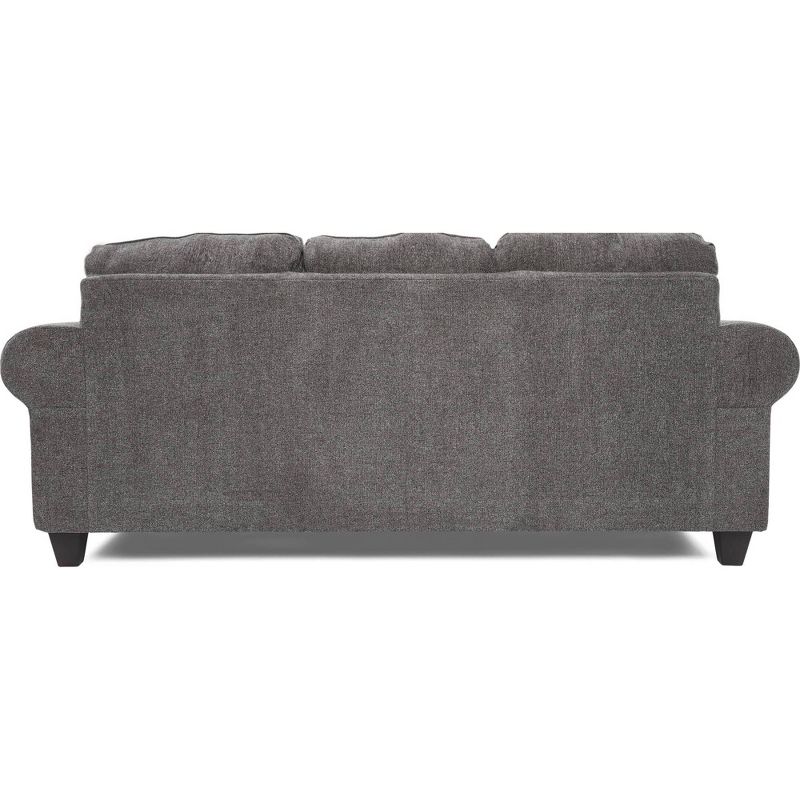 Boone Roll Arm Sofa Gray - True Seating