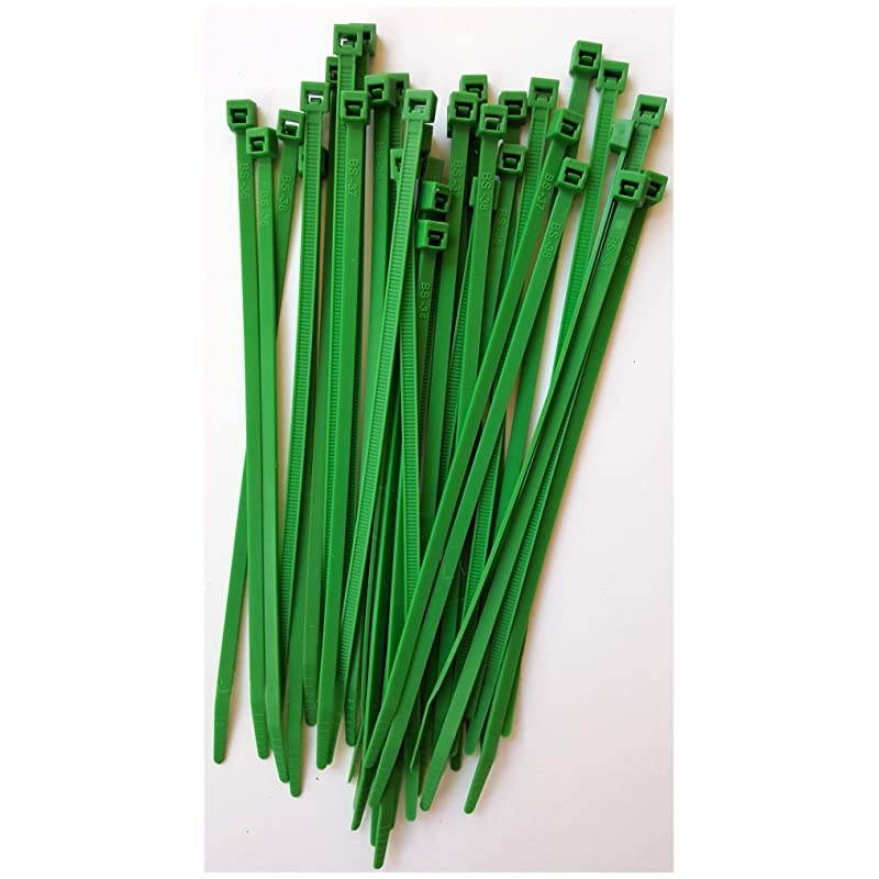Ties Standard Duty 76 Inch Premium Nylon Wire Management ZipTies 50 LB Tensile Strength USA Strong Ties 100 Pack Green