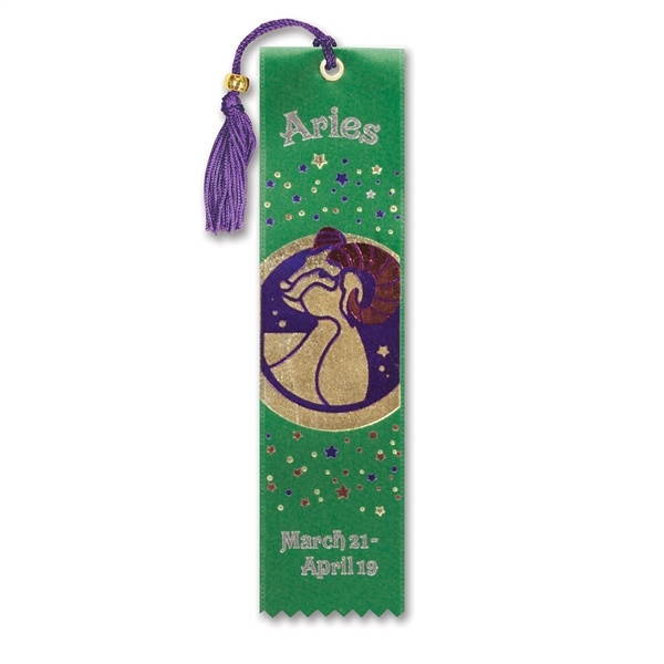 Pack of 6 Green ''Aries'' Bookmarks 2'' x 7.75''