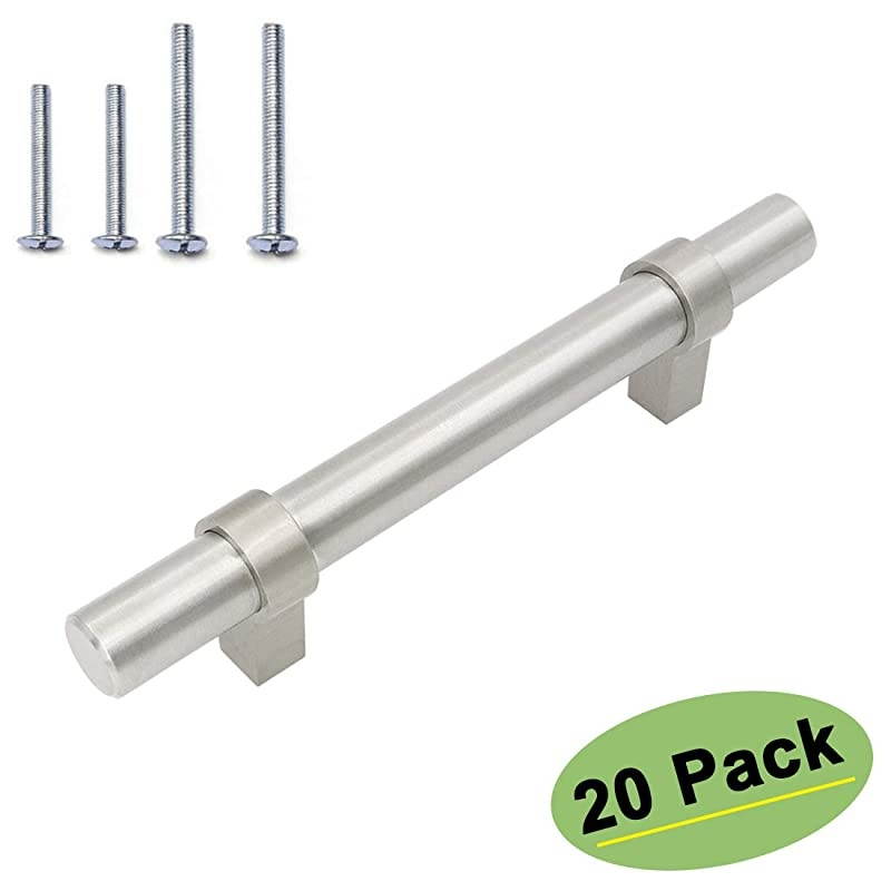 Black Cabinet Handles 3.5 in Cabinet Pulls Black 10 Pack - HDT16BK Cabinet Door Handles Matte Black Cabinet Hardware Black Drawer Pulls Drawer Handles Black