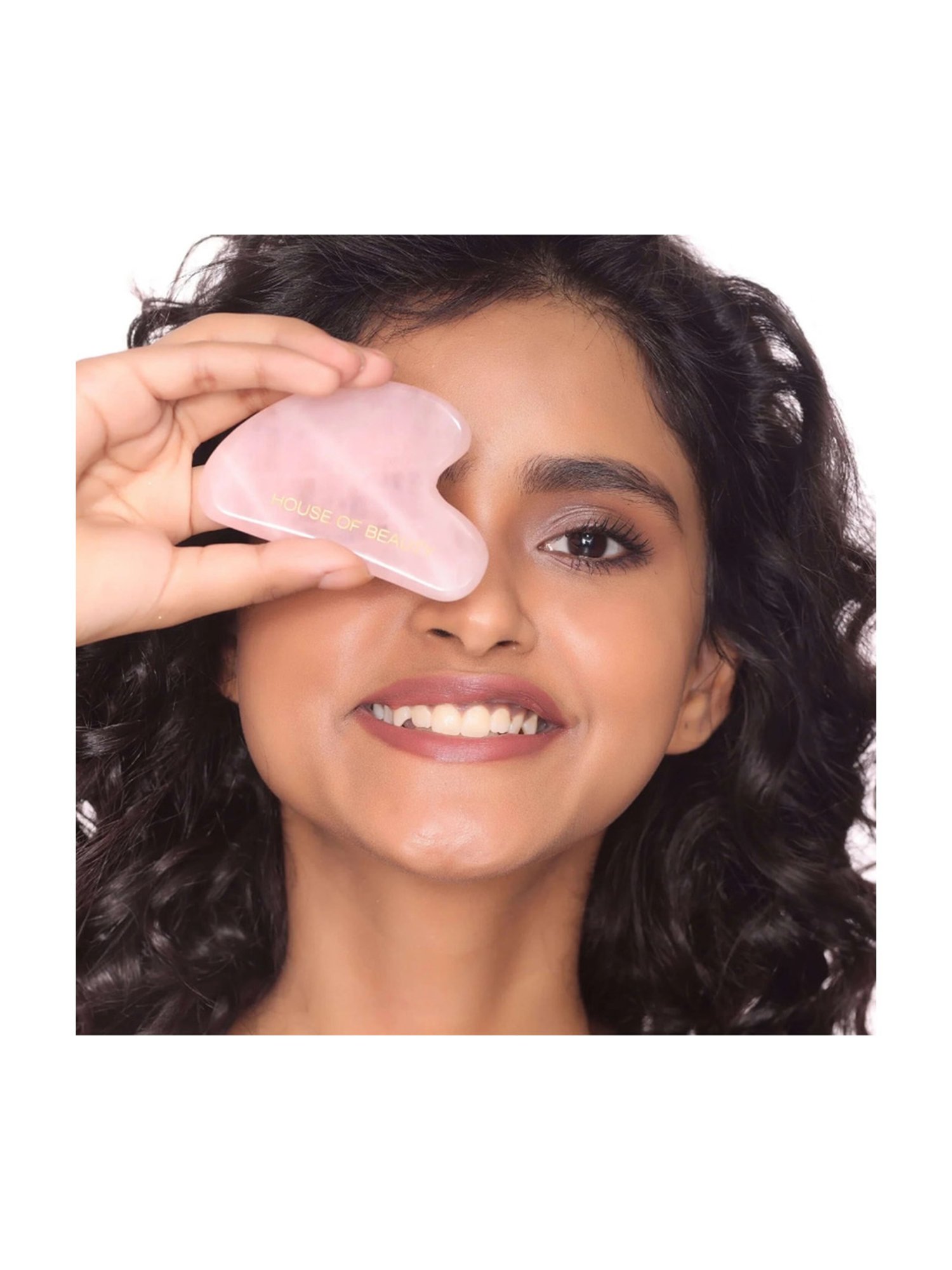 House of Beauty Rose Quartz Guasha Kit